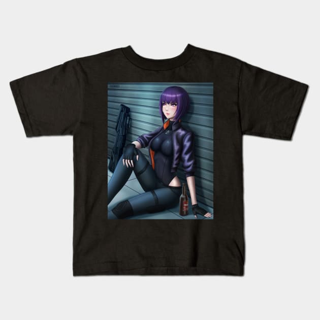 Motoko Kids T-Shirt by SUONIKO